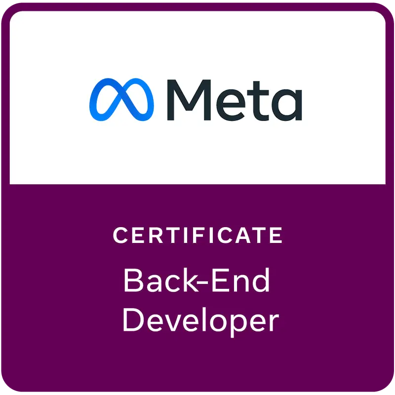 Meta Back-End Developer Badge